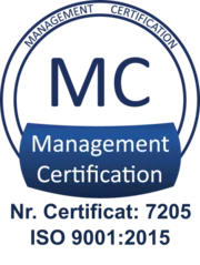 Certificat ISO 9001:2015 (management al calității), nr. 7205, Management Certification